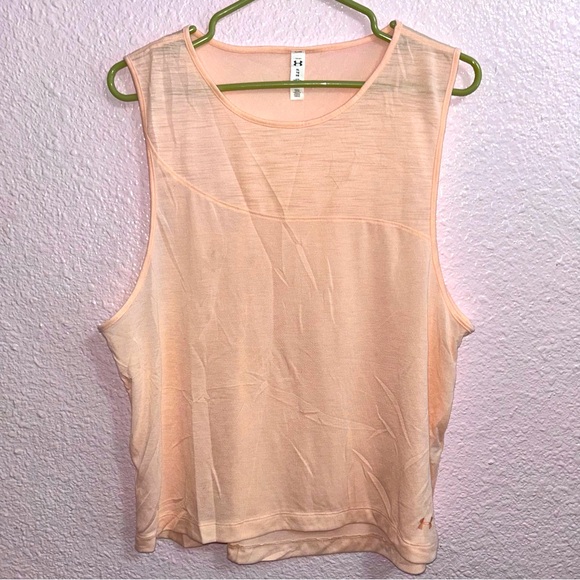 Under Armour Tops - Under Armour women’s XL peach tank top